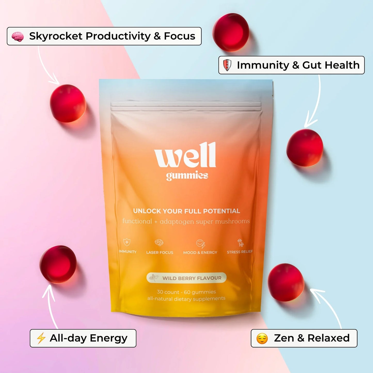 10 IN-1 MUSHROOM GUMMIES
